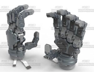 普通机器人手Blend模型