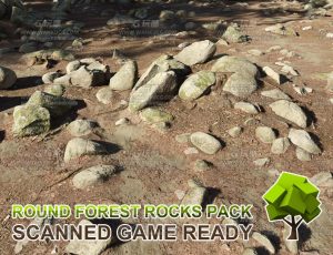 森林岩石包模型包Blend资产库