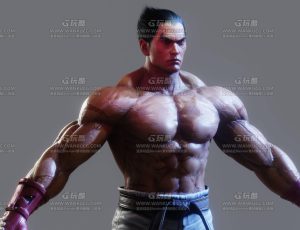 铁拳高精度CG级三岛平八Blend模型