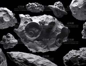 宇宙行星陨石模型包Blend资产库
