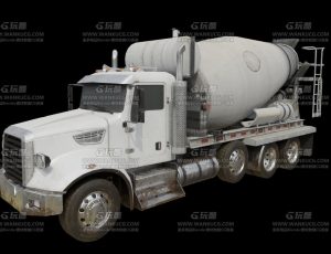 大型水泥车Blend模型
