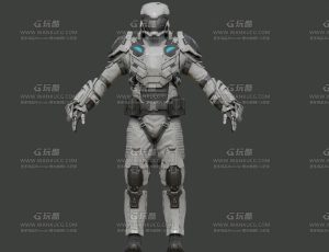 机甲套装特种兵Blend模型