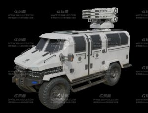 轻型装甲炮弹战车Blend模型