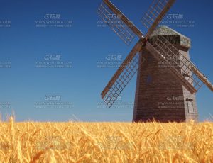 唯美牧场麦田场景Blend项目源文件