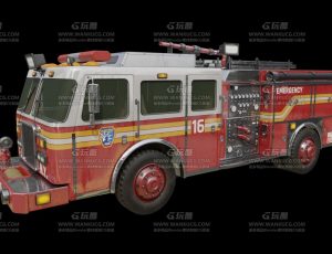 高级消防车Blend模型