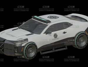 酷炫赛博警车Blend模型