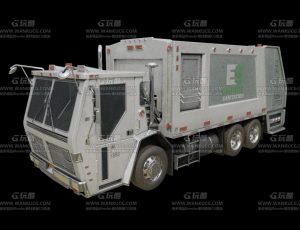 垃圾运输装载车Blend模型