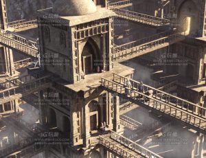 云间古老寺庙Blend项目源文件