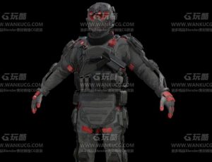 超级生化特种兵部队队长Blend模型