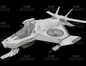 超级小型战舰飞机Blend模型