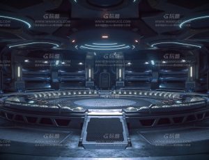 超级酷炫科幻机库Blend项目源文件