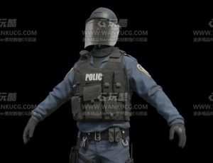 防暴警卫Blend模型