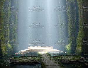 深渊圣光场景Blend项目源文件