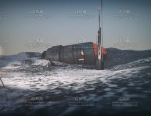 火箭坠毁地Blend项目源文件