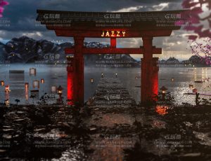 唯美逼真的日本风格动画环境场景Blend项目源文件