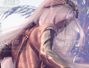 CG级卡通动漫小姐姐场景3Blend项目源文件