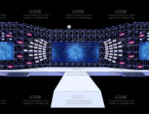 简陋T形舞台Blend项目源文件