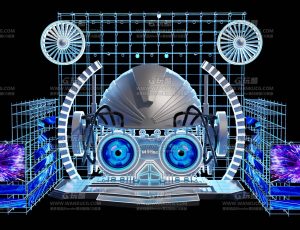 科技太空舞台Blend项目源文件