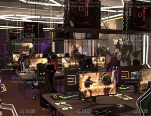 超级游戏网咖Blend项目源文件