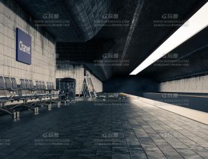 地铁候车室Blend项目源文件