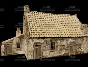 扫描农村老舍建筑Blend模型