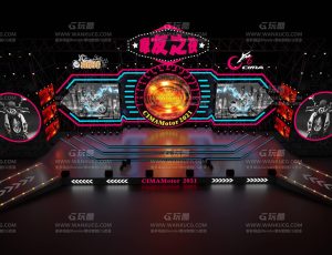 摩托车展会音乐舞台Blend项目源文件