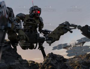 执行者机器人Blend模型