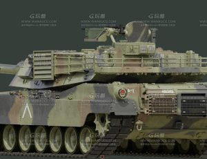 M1A1坦克Blend模型