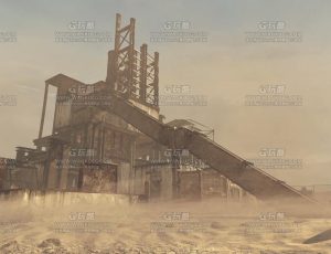 沙漠荒漠战争基地中心Blend项目源文件