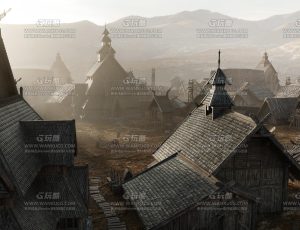 维京村庄模型包Blend资产库