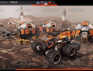 火星救援太空军事物件模型包Blend资产库