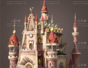 卡通城堡Blend模型