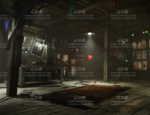 废弃木屋走廊通道Blend项目源文件