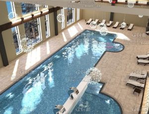 奢华泳池馆Blend项目源文件