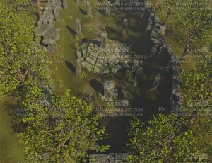 古老石柱遗迹Blend项目源文件