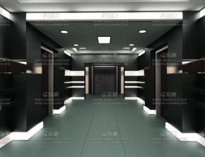 高级科技银行储钱室Blend项目源文件