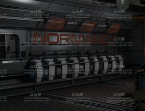 星际飞船室内科技走廊Blend项目源文件