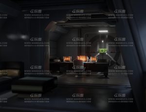 超级科技星际科幻卧室Blend项目源文件