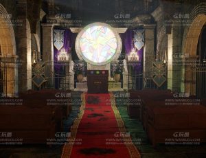 祷告教堂Blend项目源文件