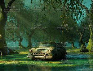 奇幻树林沼泽Blend项目源文件