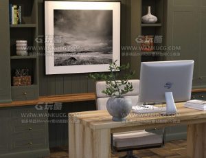 书房卧室电脑办公室Blend项目源文件