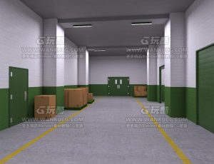 工厂放货仓库Blend项目源文件