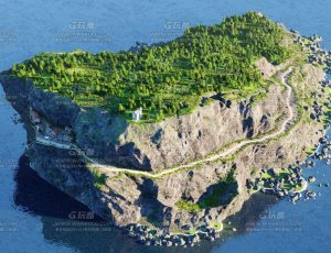 大型美丽海岛Blend项目源文件