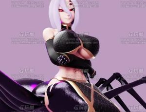 女蜘蛛武士Blend模型