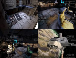 星球大战飞船（包含内饰空间设备）Blend项目源文件