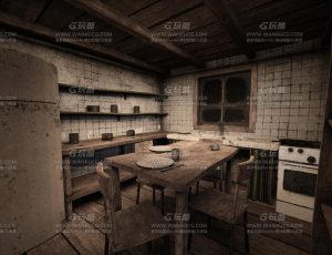 恐怖噩梦森林小屋Blend项目源文件