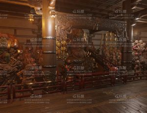 铁拳8寺庙格斗场Blend项目源文件