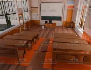 学校公共学习室Blend项目源文件