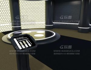 简单的科技之门传送室Blend项目源文件