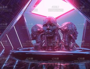 科技外星人震撼舞台Blend项目源文件